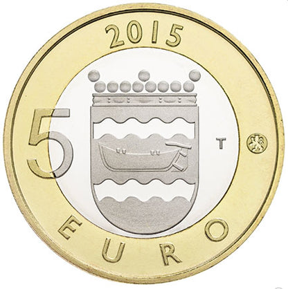 Finlandia 5€ Uusimaa Porcospino 2015